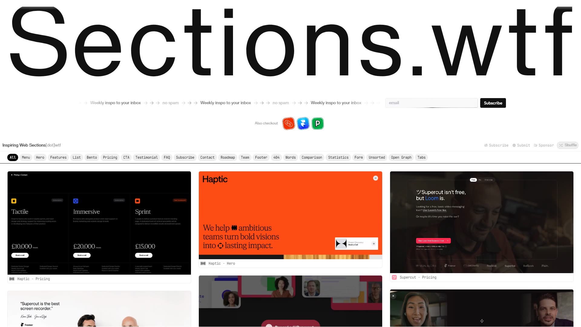 Sections.wtf preview