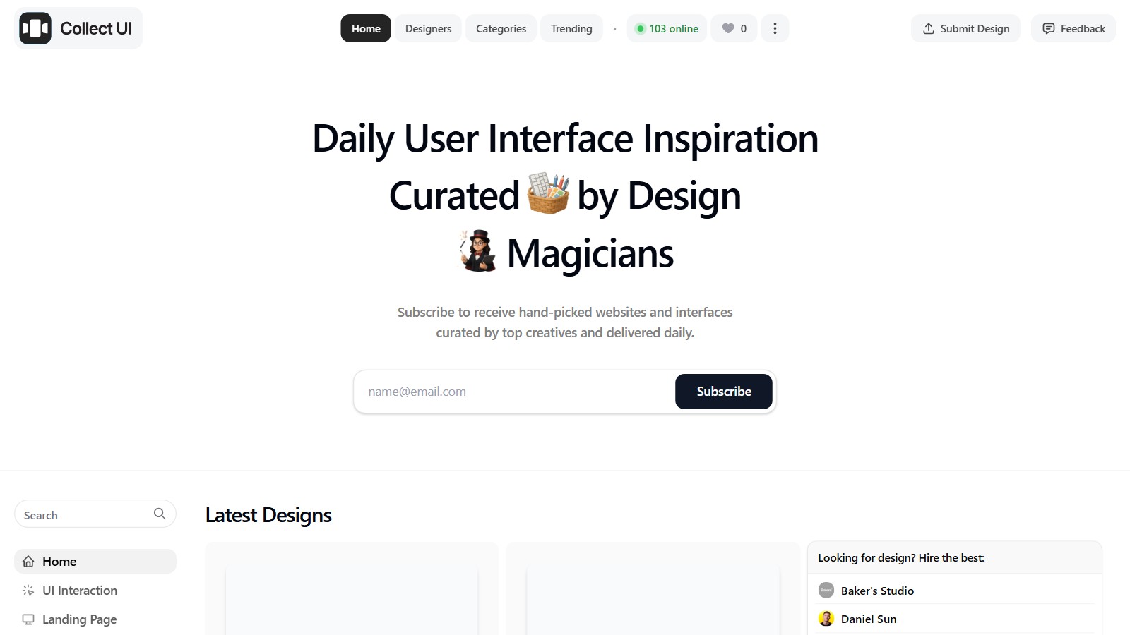 Collect UI preview