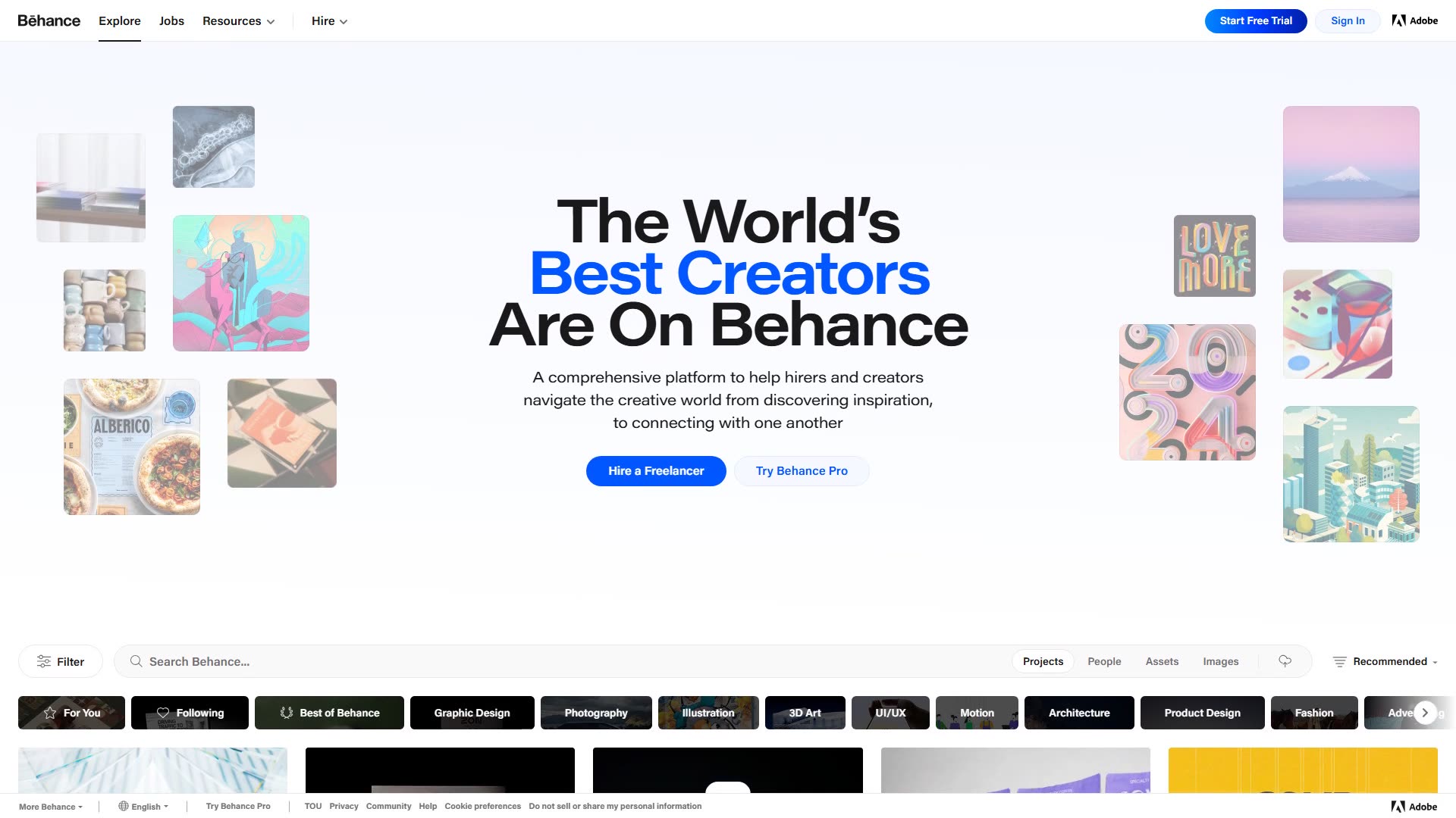 Behance preview