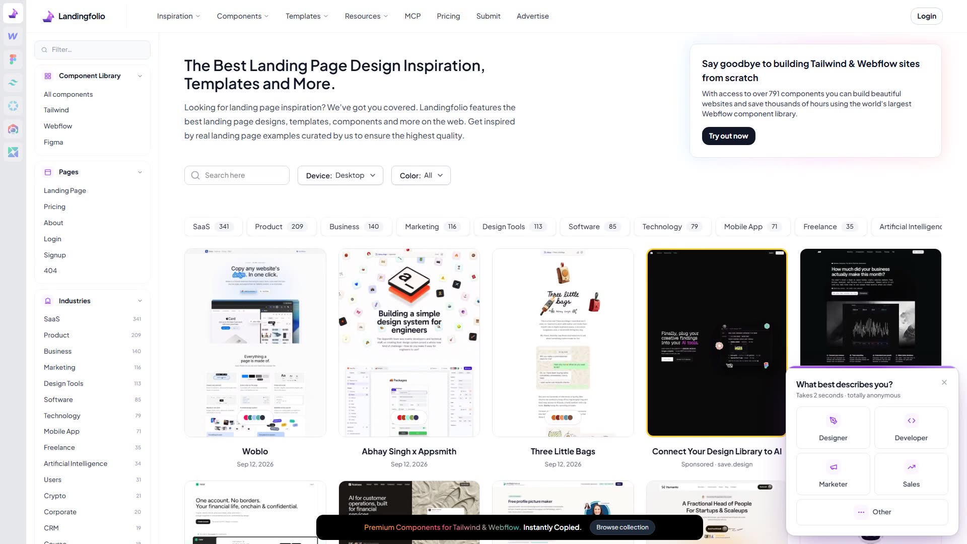 Landingfolio preview