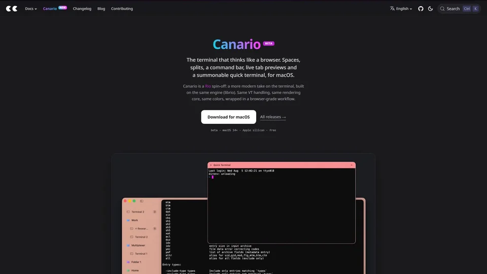 Canario preview