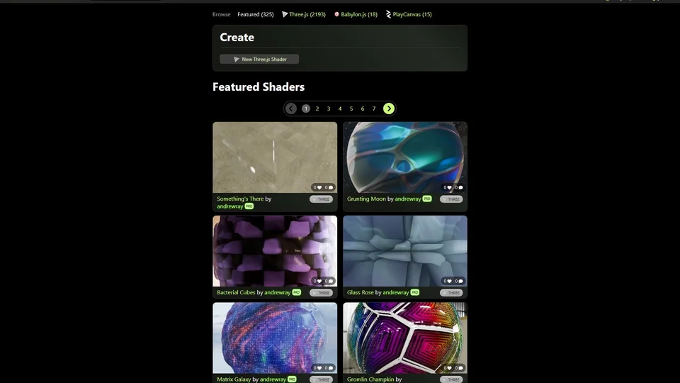 Shaderfrog preview