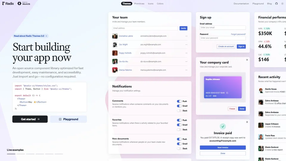 Radix preview