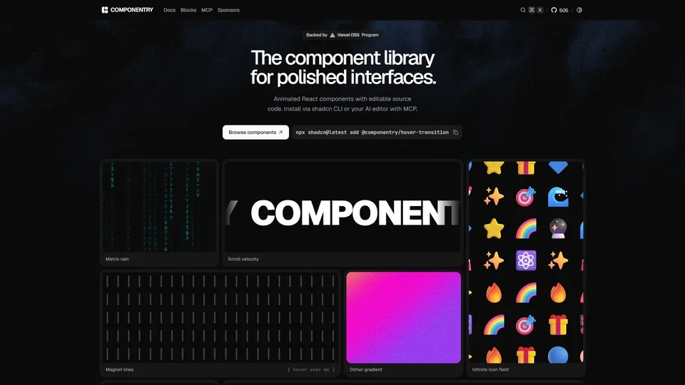 Componentry preview