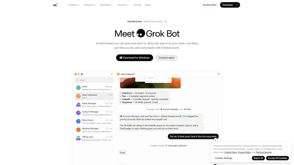 x.ai/bot preview