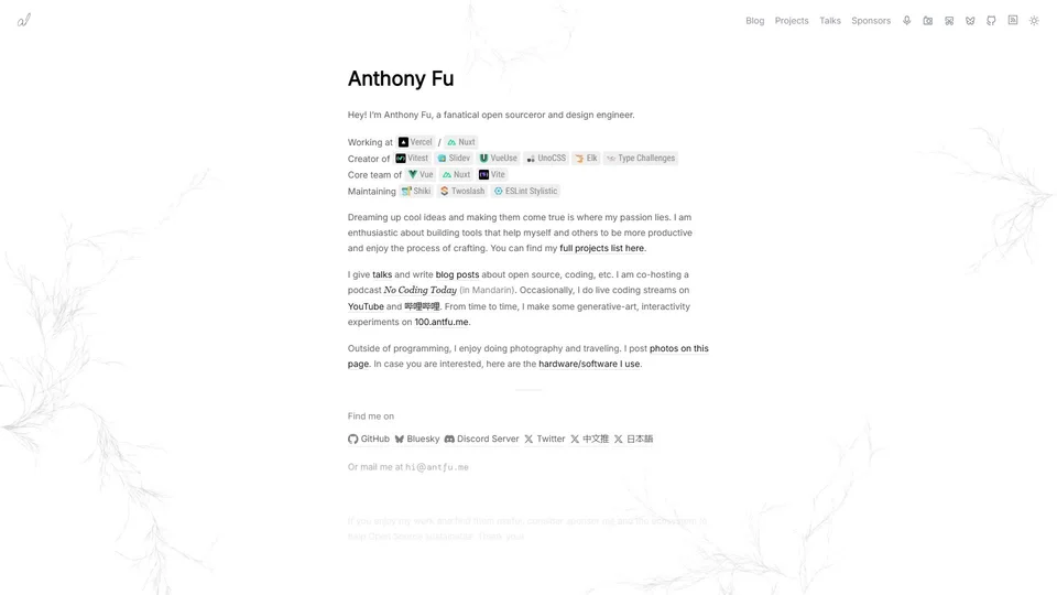 Anthony Fu preview