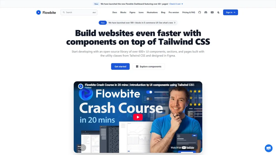 Flowbite preview