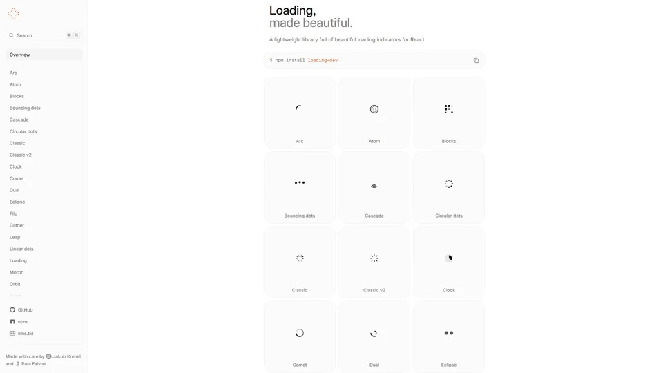 loading.dev preview