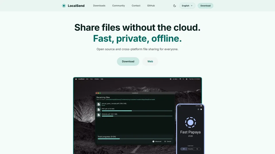 LocalSend preview