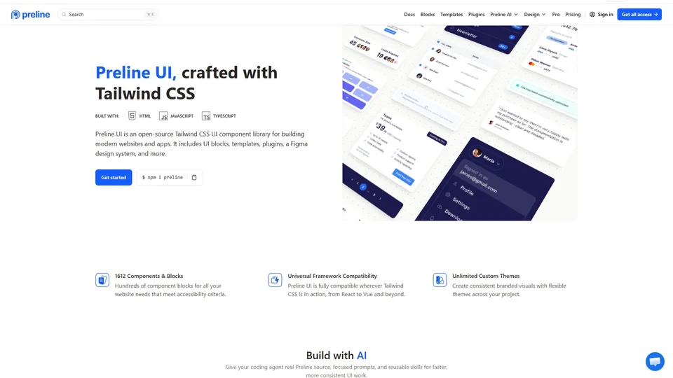 Preline UI preview