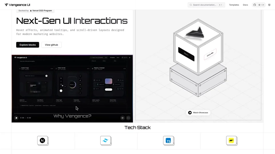 Vengeance UI preview