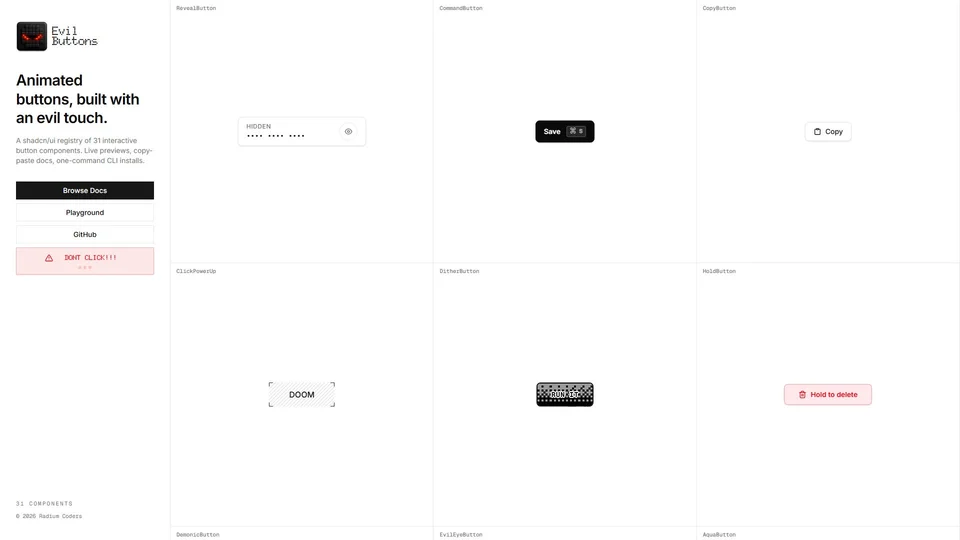 Evil Buttons preview