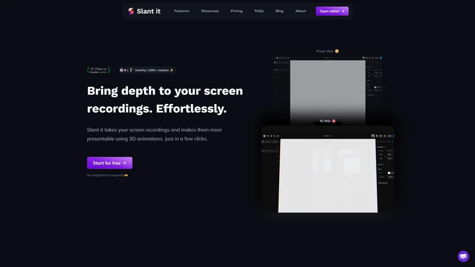 Slant It preview