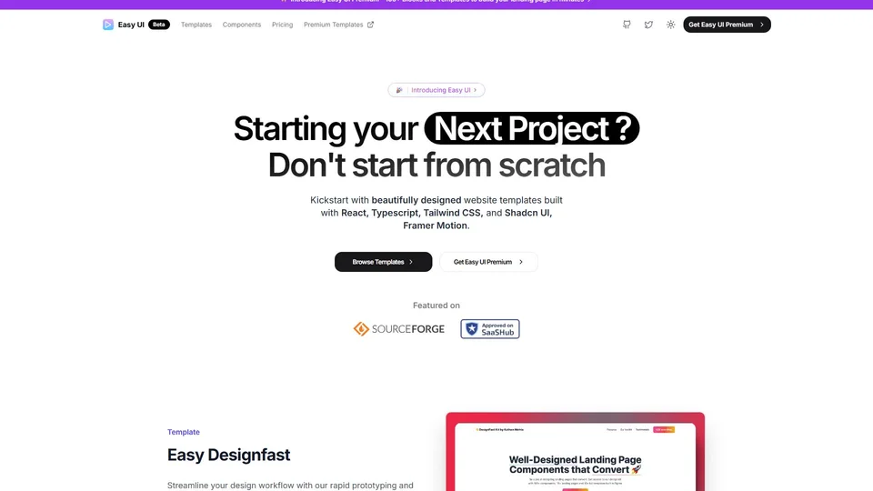 Easy UI preview