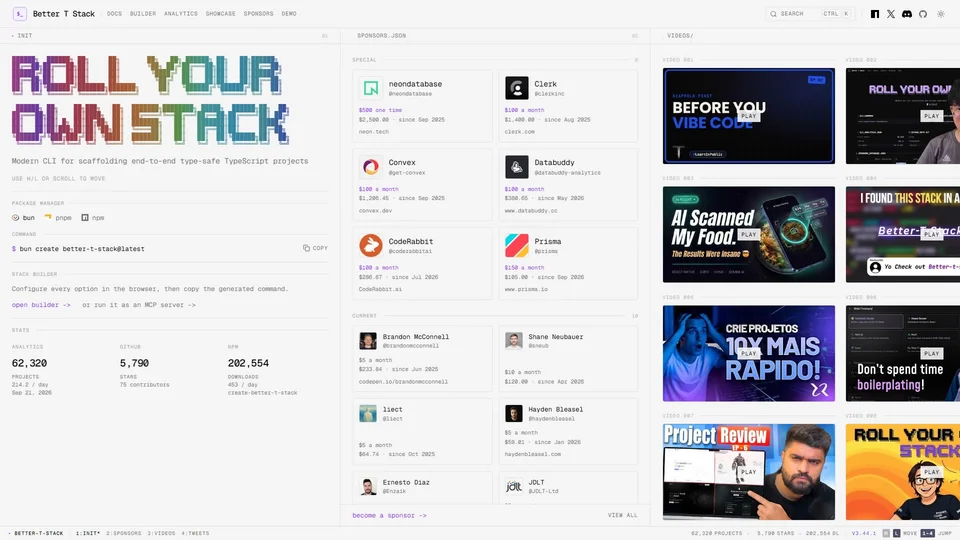 Better T Stack preview
