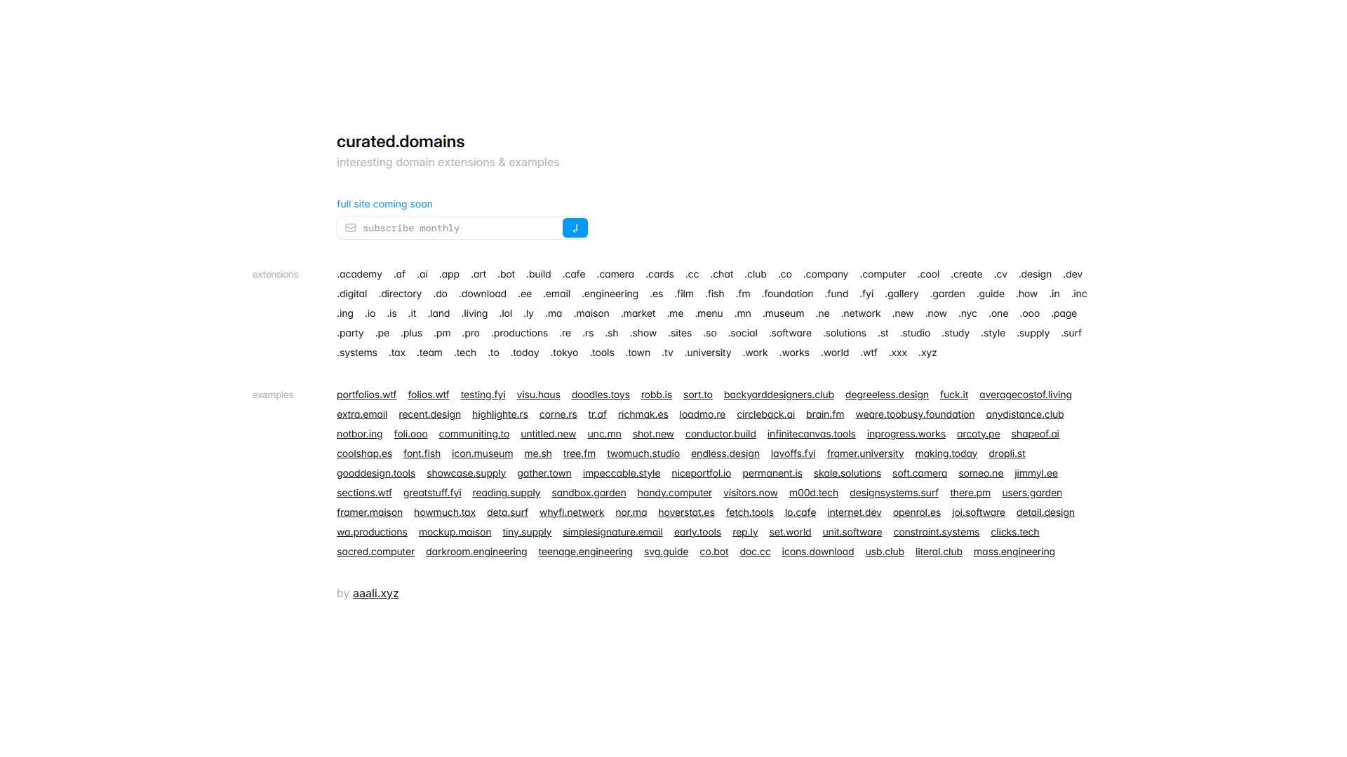 Curated Domains preview